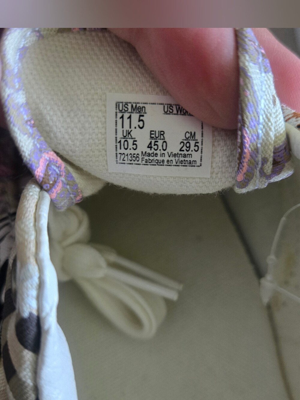 Vans Era Meadow Patchwork - MLTTRWT MEN'S SIZE 11.5 1026 - Picture 5 of 6